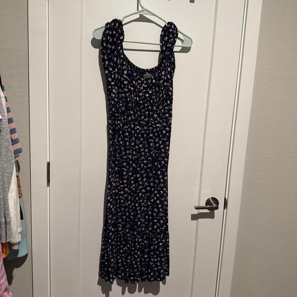 Dillard-s Women's Navy and Blue Dress